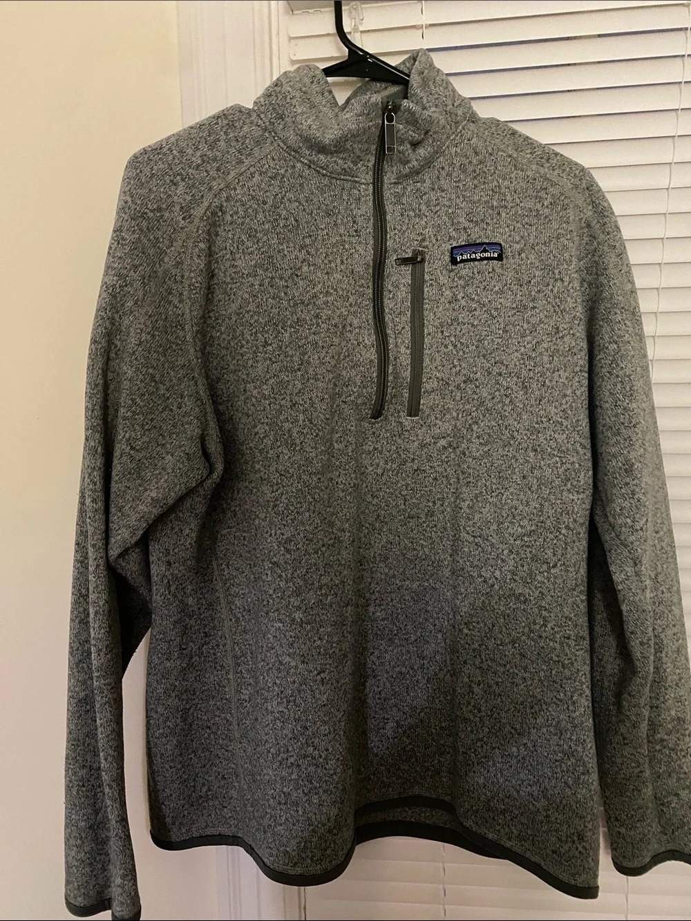 Patagonia Men’s Grey Zip-Up Fleece Pullover